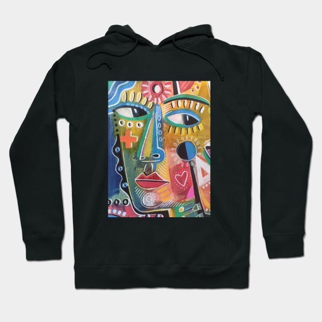 art face Hoodie by Daria Kusto